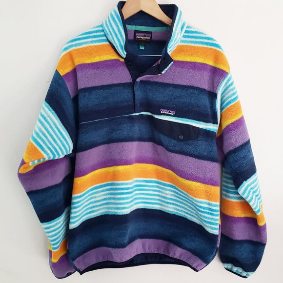 Patagonia Other - Patagonia Synchilla Snap-T Fitz Stripe Pullover
